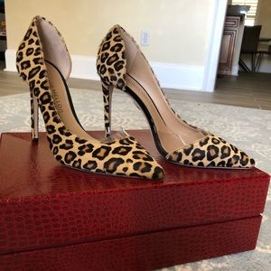 Tamara Mellon Siren 105 Leopard Calfhair size 37